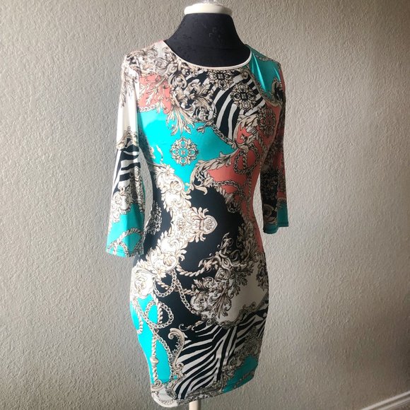 B. Darlin Abstract Pattern Women's Dress - Picture 3 of 5